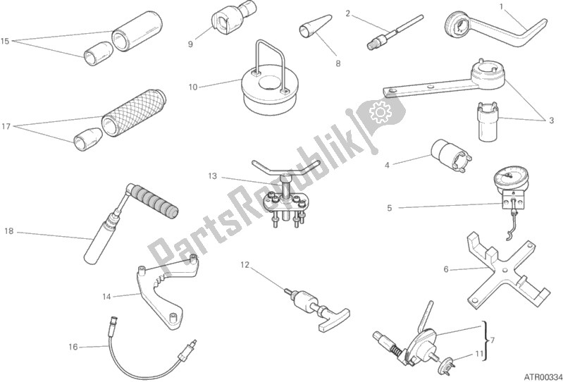 All parts for the 01a - Workshop Service Tools, Engine of the Ducati Diavel Xdiavel S Brasil 1260 2017